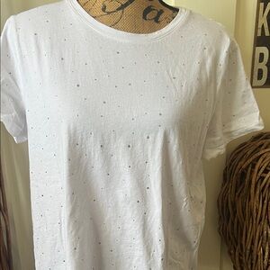 H&M White Short Sleeve Tee